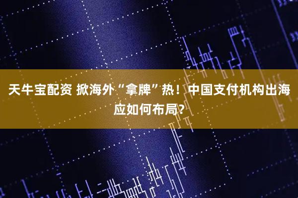 天牛宝配资 掀海外“拿牌”热！中国支付机构出海应如何布局？