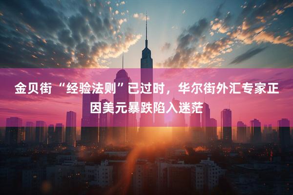 金贝街 “经验法则”已过时，华尔街外汇专家正因美元暴跌陷入迷茫
