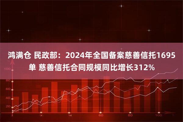 鸿满仓 民政部：2024年全国备案慈善信托1695单 慈善信托合同规模同比增长312%